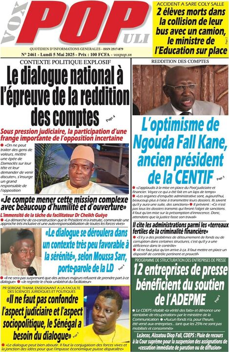 Revue de Presse du Lundi 03/05/2­0­25