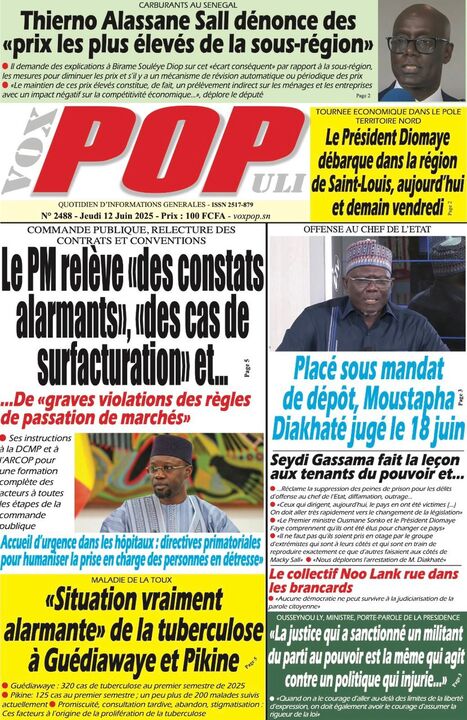 Revue de P­­resse du Jeudi 12/06/2025