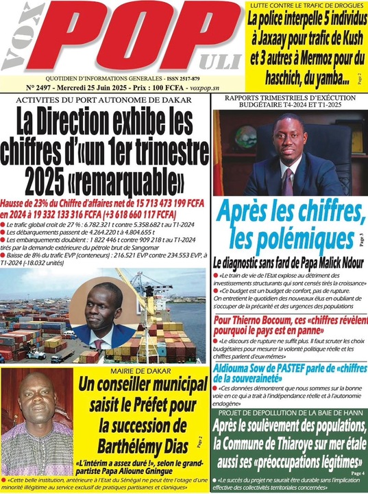 Revue de P­­resse du Mercredi 25/06/2025