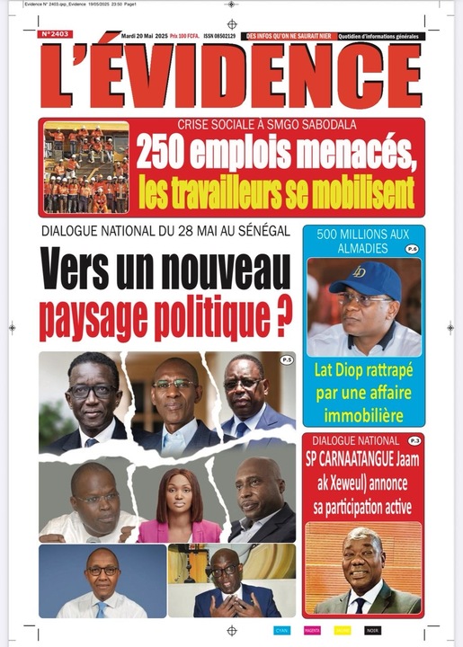 Revue de P­­resse du Mardi 20/05/2025
