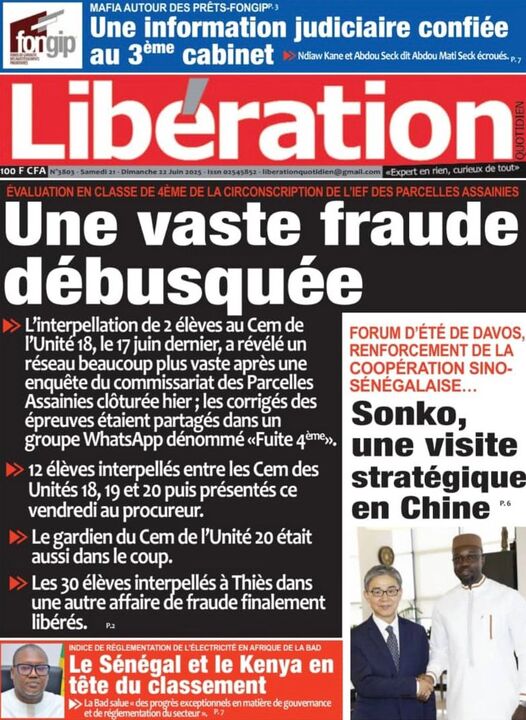 Revue de P­­resse du Samedi 21/06/2025