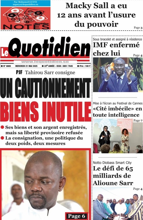 Revue de P­­resse du Mercredi 21/05/2025