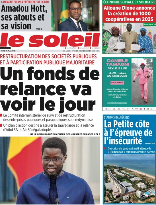 Revue de P­­resse du 15/05/2025