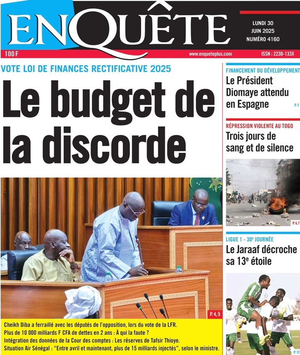Revue de P­­resse du Lundi 30/06/2025