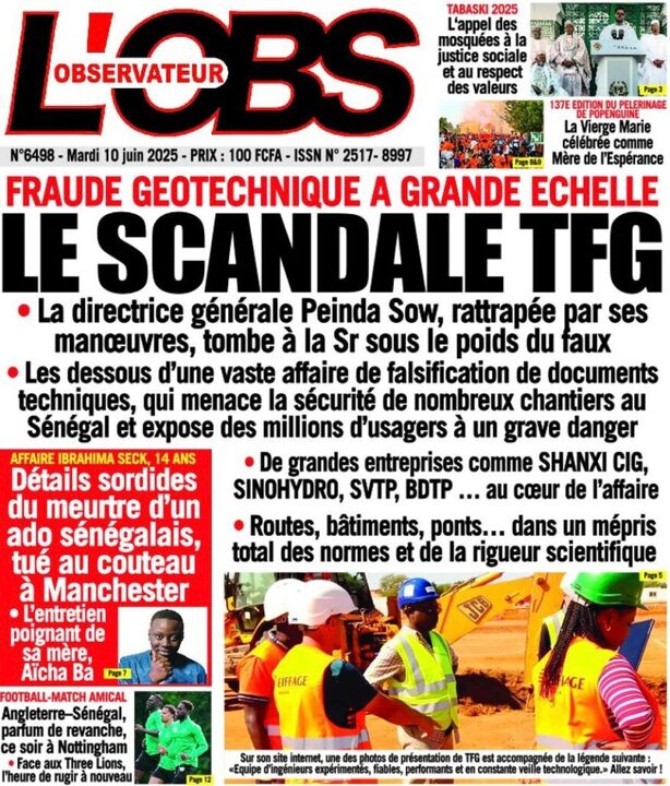 Revue P­­resse du Mardi 10/06/2025